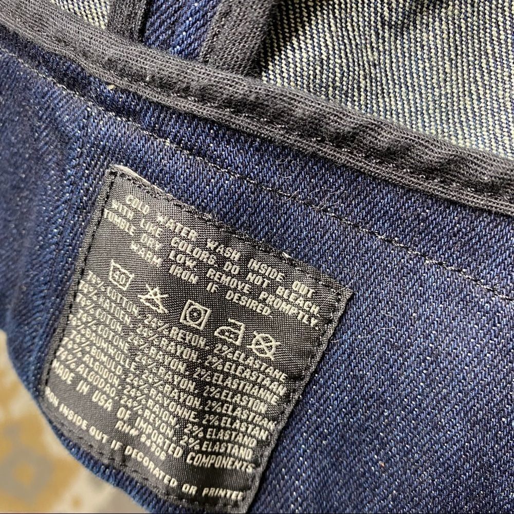Ralph Lauren Indigo Blue Cropped Naval Officers Jacket - Picture 15 of 16